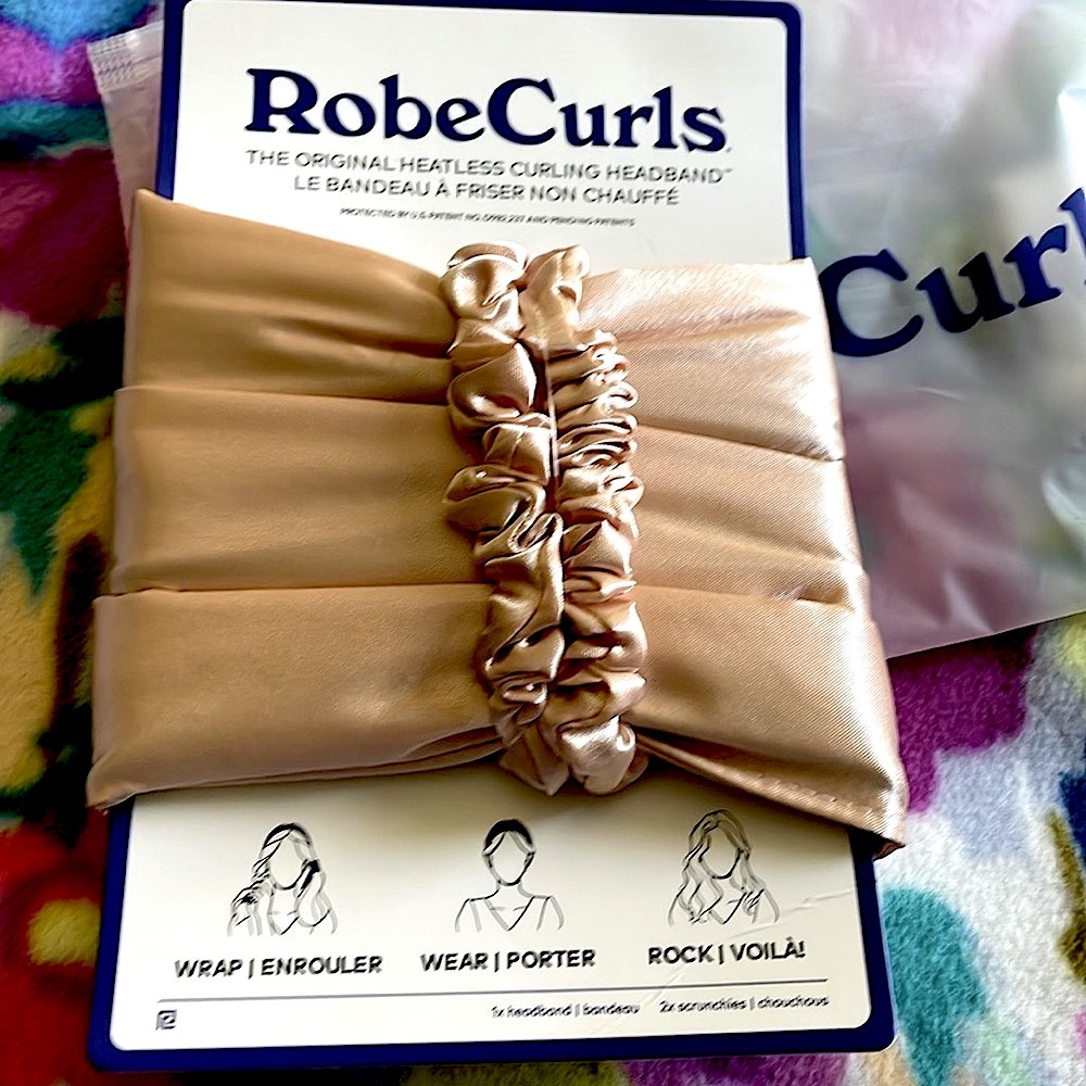 RobeCurls : Satin Curling Headband Beige
